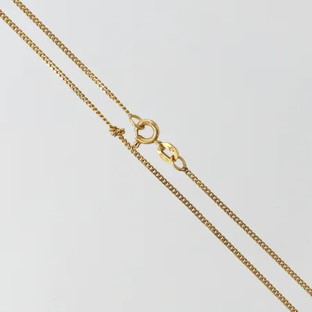 Kedja Pansar, längd 51cm, bredd ca 1mm, Balestra, 18K Vikt: 3,1 g