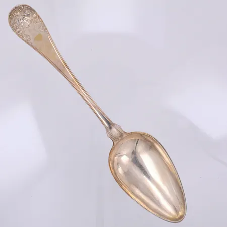 Serveringssked, modell Snäck, 22,4cm, Åström år 1847, monogramgravyr baksida, 830/1000 silver Vikt: 53,1 g
