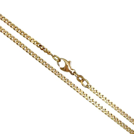 Halskedja Pansar, 18K guld, Balestra Italien, Guldfynd (GFAB), svensk kontrollstämpel, längd 41 cm, bredd 2,5 mm, fint skick Vikt: 10,5 g