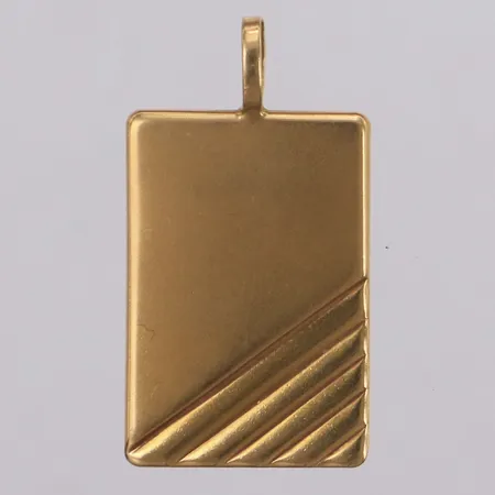 Hänge, bricka, 28x15mm, 18K Vikt: 1,4 g