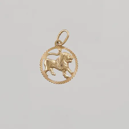 Hänge, stjärntecken Lejon, 22x15mm, 18K, 1,2g.