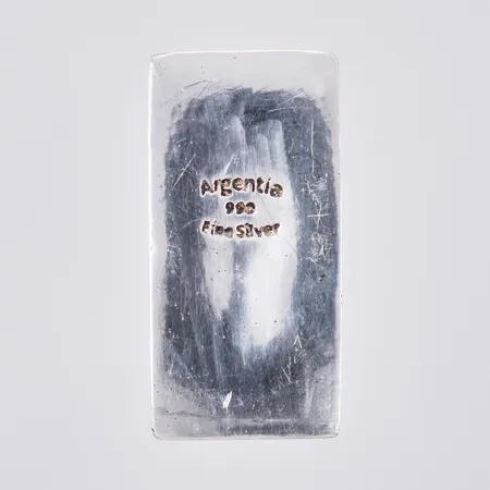 Tacka, Argentia, längd: ca 4cm, bredd: ca 21mm, 999/1000, silver Vikt: 109,2 g