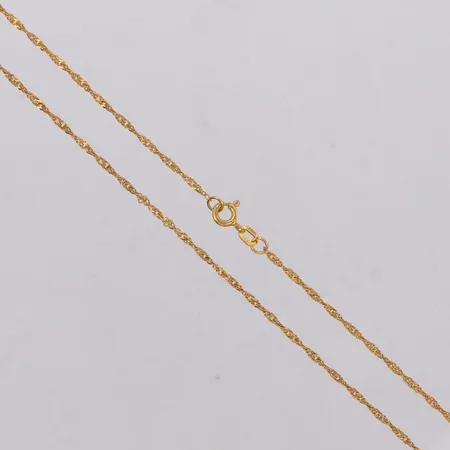Kedja, längd 46cm, bredd 1,1mm, Italy, 18K Vikt: 1,1 g