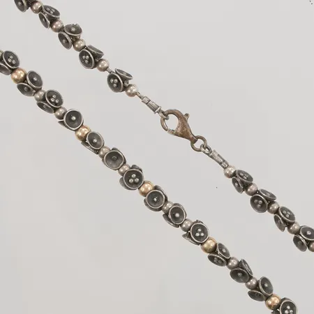 Collier, 45cm, bredd: 8mm, 925/1000 silver, 36,4g.