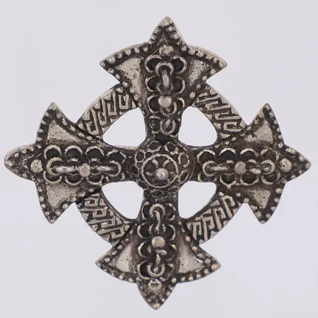 Brosch, Patoncekors från Cornwall, St Justin, tenn