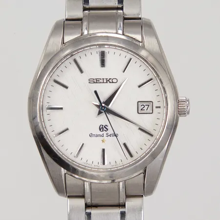 Herrur Grand Seiko 20th anniversary, ref: SBGX103, stål, quartz, datum, Ø 37mm, serienummer/limited: 1303/2000, repor/smärre hack, länk med viklås, total längd ca 17cm, länken repig, 2½ extra länkbitar, certifikat 2013, manual, box, ytterkartong