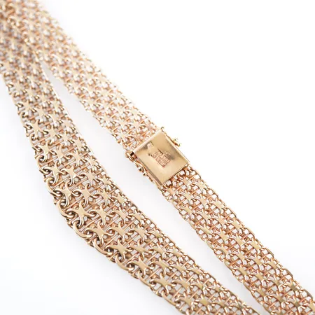 Collier x-länk m stav, 45cm, bredd 13mm-20mm, 18k Vikt: 60 g