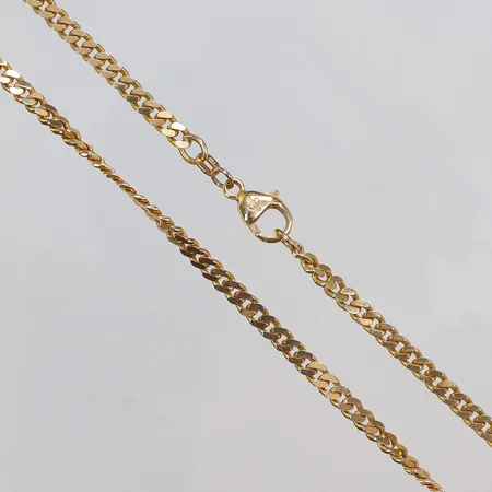 Halskedja Pansar, längd ca 50,5cm, bredd 3mm, 18K  Vikt: 22,3 g