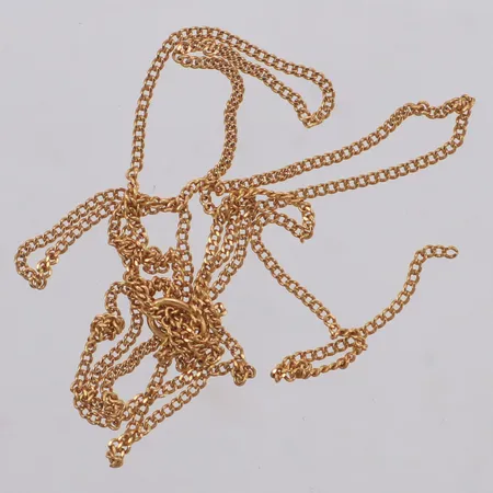 Kedja, av, defekt, lås saknas, 18K Vikt: 1,5 g