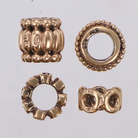 4 berlocker, Pandora, 14K Vikt: 5,2 g