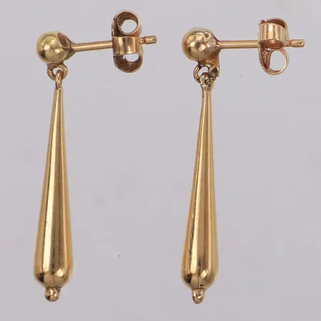Ett par örhängen, droppar, längd 30mm, 18K Vikt: 1,7 g