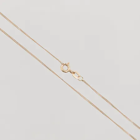 Kedja, pansar, 43,5cm, bredd: 1mm, Guldfynd, 18K, 1,7g.