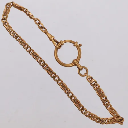 Klockkedja, längd 27cm, bredd 5mm, 18K Vikt: 24,4 g