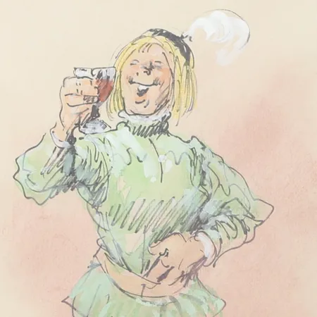 Tavla, Robert Högfeldt, akvarell, signerad, dagmått 26x21, vågigt papper, gulnad, ej examinerad ur ram. Specialfrakt, kontakta pantbankskontoret för mer information.