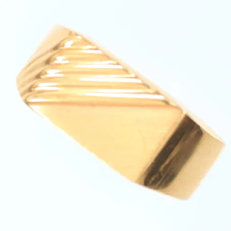 Klackring, stl 19¾, bredd 5-9mm, 18K, 4,3g Vikt: 4,3 g