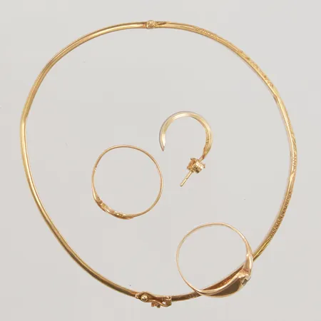 Diverse guld, defekt, 18K, 7,7g.