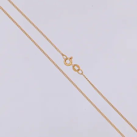 Kedja, Pansar, 45,8cm, bredd 1,2mm, importstämpel, trögt lås, 18K Vikt: 2,4 g