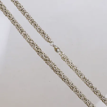 Collier, längd 52cm, bredd 6,5mm, 925/1000 silver Vikt: 86,4 g