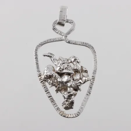 Hänge, höjd med ögla ca 6,5cm, HL Karlstad 1991, silver Vikt: 16,2 g
