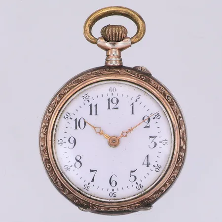 Mormorsur, Ø30mm, innerboett i metall, går igång men stannar sen, 800/1000 silver Vikt: 22,4 g