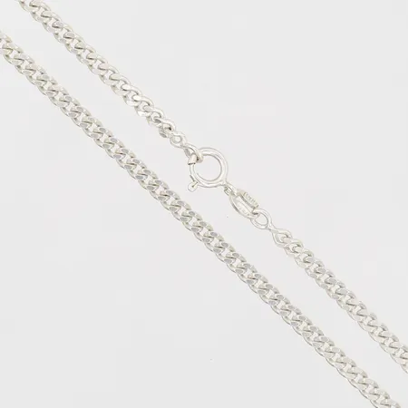 Kedja, Pansar, GHA, längd: 50 cm, bredd: 3 mm, 925/1000 silver. Vikt: 10,1 g