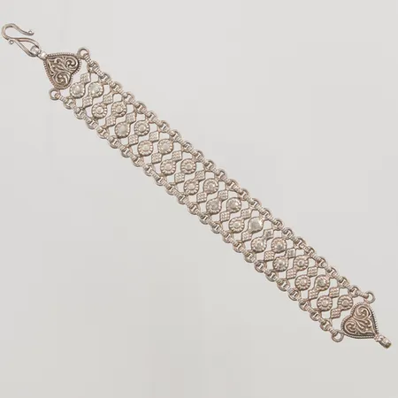 Armband,18cm, bredd: 19,8mm, 925/1000 silver, 32,5g.