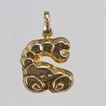 Hänge skorpion, 20x12mm, ihålig, GFAB, 18K Vikt: 1,2 g