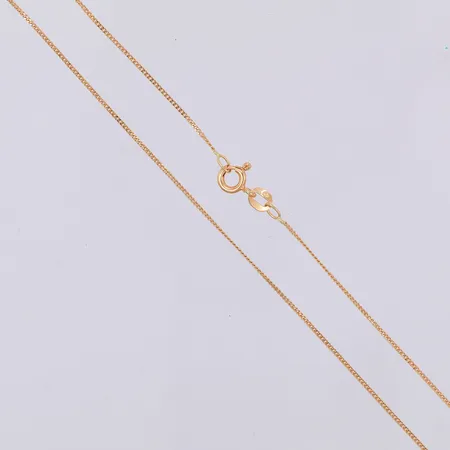 Kedja, Pansar, 41,5cm, bredd 1mm, importstämpel, 18K Vikt: 1,4 g