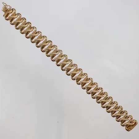 Armband längd 17,5cm, bredd 14mm, 18K Vikt: 20,3 g