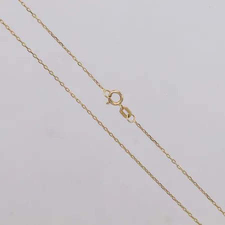 Kedja, tunn Ankar, 46cm, bredd 0,6mm, 14K Vikt: 1,2 g