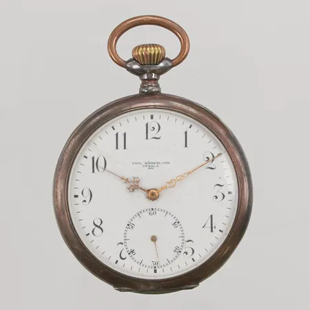 Fickur, Emil Söderlund Uppsala, 50mm, verknr: 114376, verknr: 116750, 800/1000 silver, 84,5g