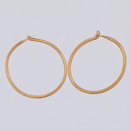 Ett par örringar, 12mm, skeva, 18K Vikt: 0,4 g