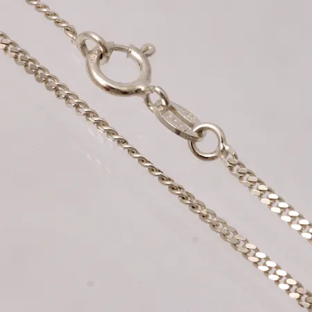 Kedja i silver, 38cm, Pansar, bredd 1,5mm, 925/1000, tillverkad av Guldfynd, vikt 2,3g.