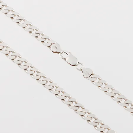 Collier Pansar, GHA, längd ca 45 cm, bredd 7.1 mm,silver. Vikt: 42 g