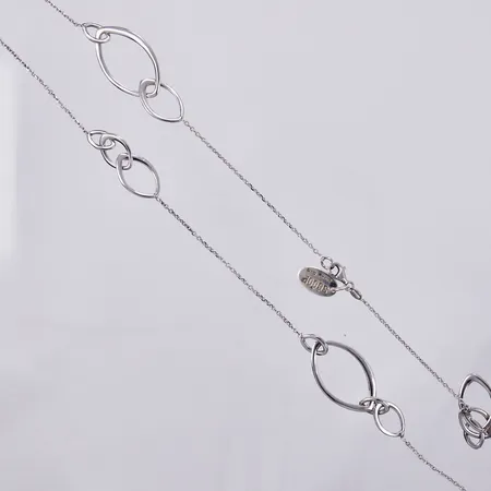 Collier Scoop längd: ca 77cm, bredd: ca 2-18mm, 925/1000 silver Vikt: 17,1 g