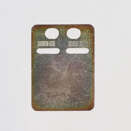 Hänge, ID-bricka 17x22mm, NSE silver 925/1000 Vikt: 1,7 g
