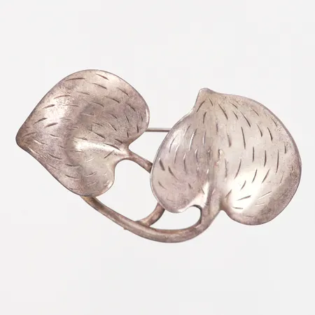 Brosch, 60x35mm, "Ulrich" Handmade, sterling silver 925/1000 Vikt: 13,9 g