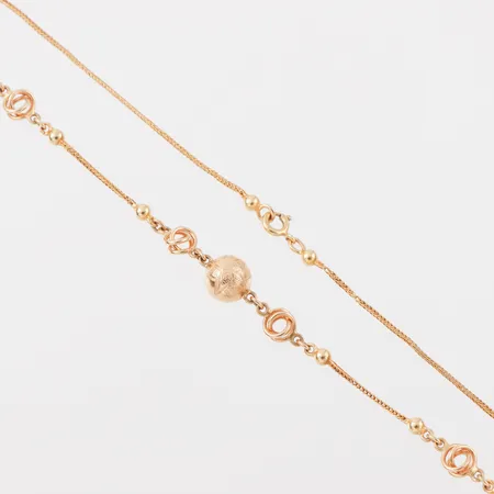 Collier,längd ca 46 cm,bredd ca 1-8.9 mm,18k. Vikt: 6,7 g