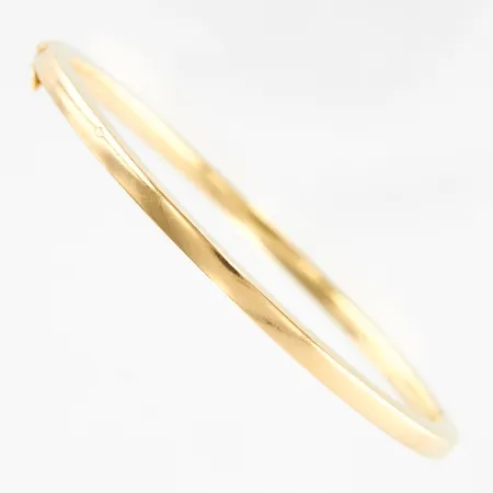 Armring, öppningsbar, innermått 52x60mm, bredd: 3,5mm, ihålig, buckla, 18K Vikt: 7,5 g