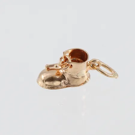 Berlock "Känga " 18k, längd 9,5mm Vikt: 0,7 g