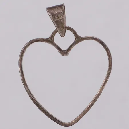 Hänge hjärta, längd 27,5mm, bredd 20,8mm, silver 830/1000 Vikt: 1,2 g