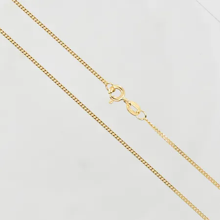 Kedja Pansar, längd 49½ cm, bredd 1 mm, 18K. Vikt: 2,9 g