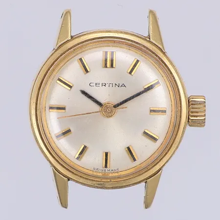 Damur Certina, manuell, Ø20mm, gulddoublé, stål, saknar armband Vikt: 0 g
