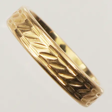 Ring, stl 19, bredd 5mm, 18K Vikt: 8 g