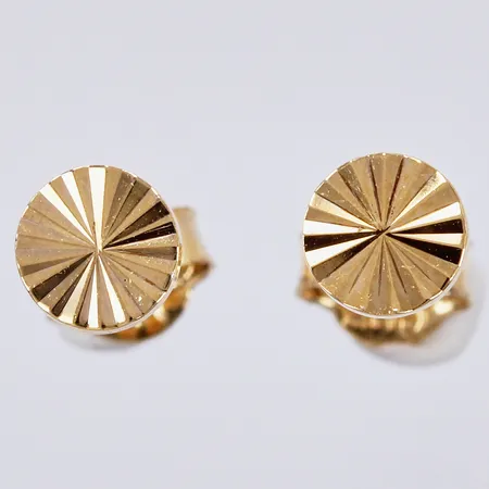Ett par örhängen, Ø ca 5mm, GHA, förgyllda, 925/1000 Silver Vikt: 0,6 g