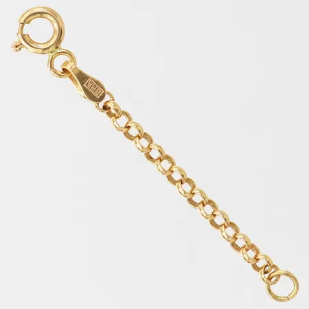 Guldlänk, ca 4cm, bredd ca 2mm, 18K Vikt: 0,8 g