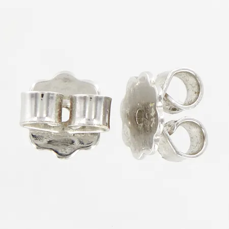 Ett par stoppers, Ø6mm, vitguld 14K Vikt: 0,8 g