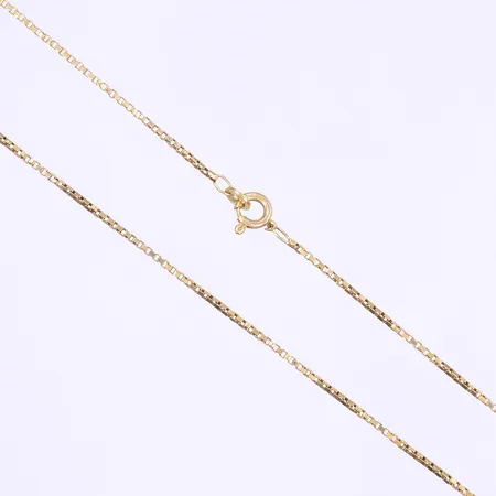 Halskedja , Pansar, längd 43cm, bredd 1mm, 18K Vikt: 4,4 g