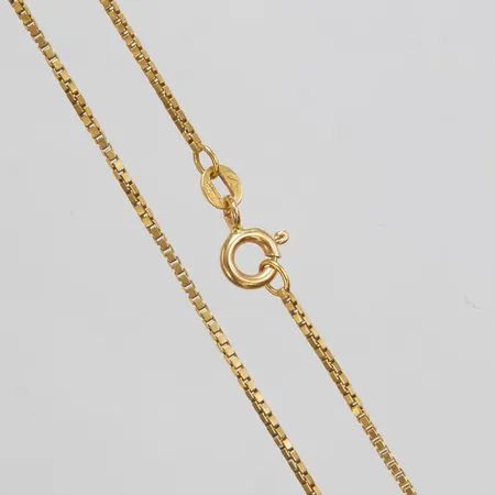 Kedja, Venezia, Balestra, längd ca 40cm, bredd 1mm, 18K Vikt: 4,8 g