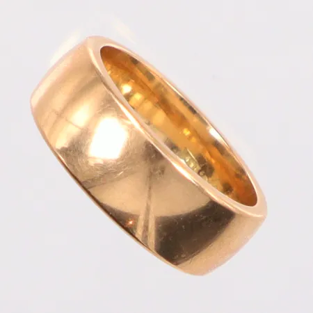 Ring slät, Ø19, 18K Vikt: 15,9 g